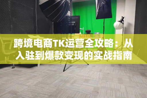 跨境电商TK运营全攻略：从入驻到爆款变现的实战指南