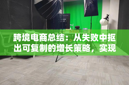 跨境电商总结：从失败中抠出可复制的增长策略，实现37%销售额增长