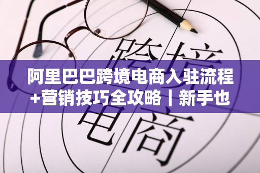 阿里巴巴跨境电商入驻流程+营销技巧全攻略|新手也能快速上手海外销售