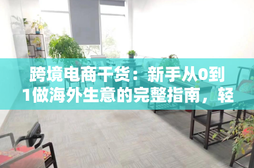 跨境电商干货：新手从0到1做海外生意的完整指南，轻松赚美金