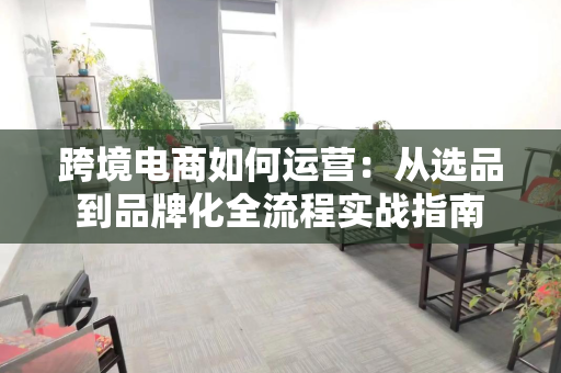 跨境电商如何运营：从选品到品牌化全流程实战指南